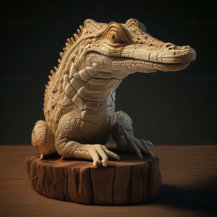 3D model Crocodylus anthropophagus (STL)